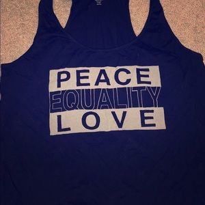 Peace love equality tank top
